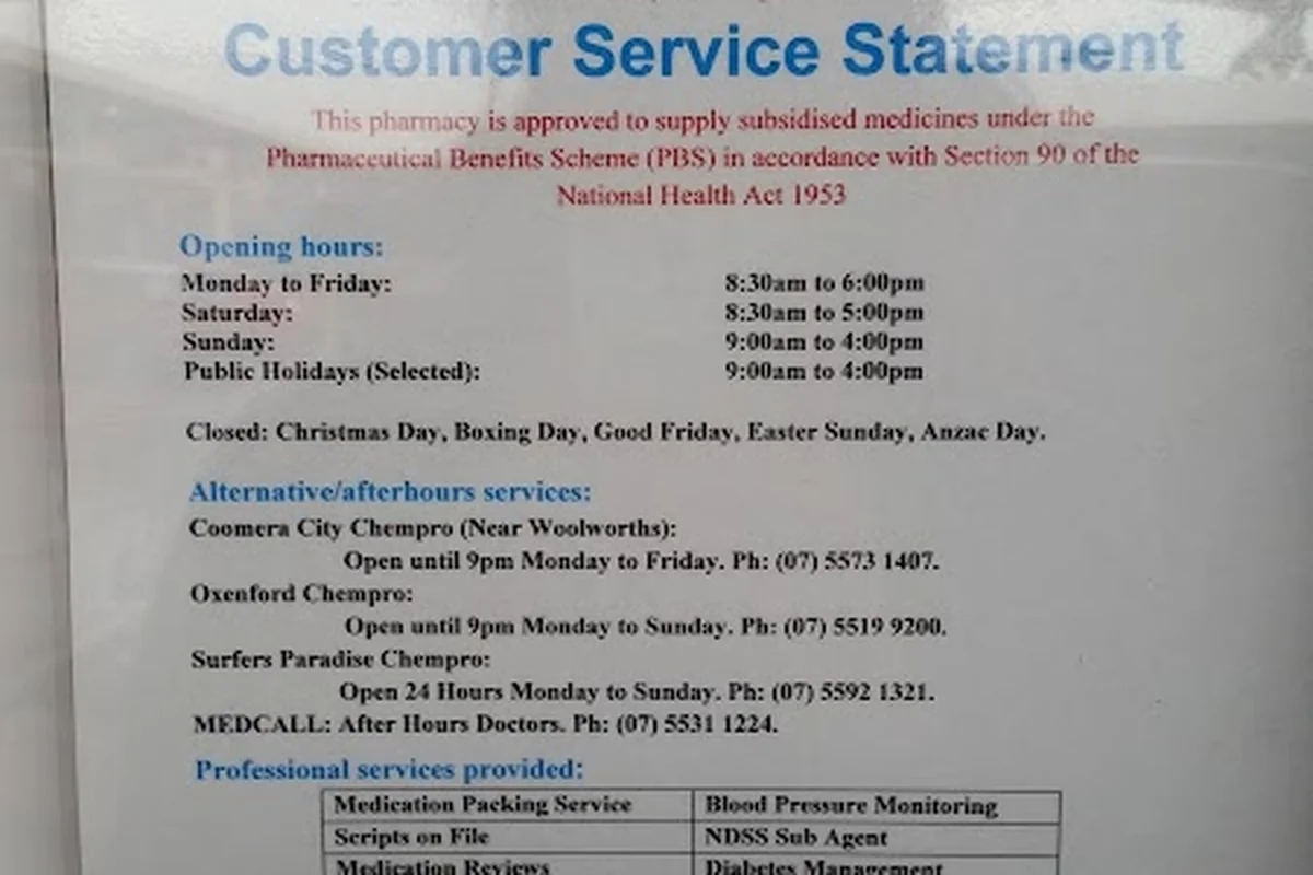 Coomera Square Chempro Chemist photo 1